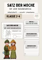 Vorschau - Arbeitsblätter - Satz der Woche: Arbeitsheft (Kl. 2-4) - Deckblatt