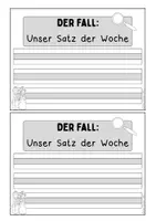 Vorschau - Arbeitsblätter - Satz der Woche: Arbeitsheft (Kl. 2-4) - Seite 3
