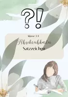 Vorschau - Aufgabenkarten - Abschreibkartei - Satzzeichen | Grundschule Deutsch - Deckblatt