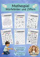 Vorschau - Spiele - Würfelspiel Ziffern und Würfelbilder Anfangsunterricht - Deckblatt