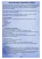 Vorschau - Spiele - Würfelspiel Ziffern und Würfelbilder Anfangsunterricht - Seite 1