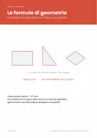 anteprima - Esercizi - 📐 Le formule di geometria: il cartellone da appendere - Pagina 1