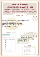 Vorschau - Arbeitsblätter - Schleichdiktat: Ich bin gut so, wie ich bin - Deckblatt
