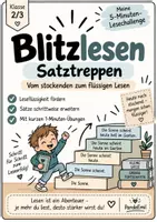 Vorschau - Arbeitsblätter - Blitzlesen Satztreppen | Leseflüssigkeit trainieren | Klasse 2/3 - Deckblatt