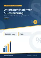 Vorschau - Arbeitsblätter - Unternehmensformen & ihre Besteuerung - Deckblatt