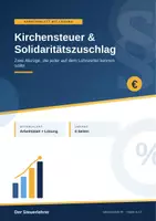 Vorschau - Arbeitsblätter - Kirchensteuer & Solidaritätszuschlag - Deckblatt