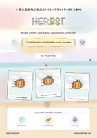 Vorschau - Arbeitsblätter - Bildergeschichten Herbst | Klasse 1–2 - Deckblatt