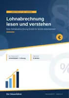 Vorschau - Arbeitsblätter - Lohnabrechnung lesen und verstehen - Deckblatt