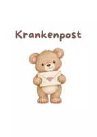 Vorschau - Arbeitsblätter - Krankenpost / Krankenmappe - Deckblatt