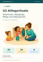 Vorschau - Anderer Materialtyp - U3 Alltagsrituale – 20 Rituale für Krippe & Kindertagespflege | 1–3 Jahre - Deckblatt