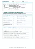 Vorschau - Arbeitsblätter - Arbeitsblatt Englisch Klasse 7 – Simple Past und Present Perfect unterscheiden - Seite 1