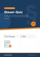 Vorschau - Quiz - Steuer-Quiz – 12 Fragen mit Lösung - Deckblatt