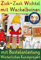 Vorschau - Stundenentwürfe - Weihnachtswichtel Grundschule – 10 Bastelideen, Kunstprojekte & Ausmalbilder | Wichteltür & Klassenwichtel - Seite 1