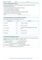 Vorschau - Arbeitsblätter - Arbeitsblatt Englisch Klasse 7 – Zusammenhängenden englischen Text strukturieren - Seite 1
