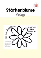 Vorschau - Arbeitsblätter - Meine Stärkenblume – Stärken entdecken & wertschätzen - Deckblatt