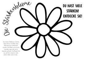 Vorschau - Arbeitsblätter - Meine Stärkenblume – Stärken entdecken & wertschätzen - Seite 1
