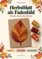 Vorschau - Anderer Materialtyp - Herbstblatt als Fadenbild - Deckblatt