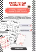 Vorschau - Arbeitsblätter - Deckblatt ES - Wenn ich ein Essen wäre, wäre ich - Deckblatt