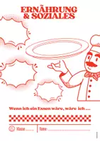 Vorschau - Arbeitsblätter - Deckblatt ES - Wenn ich ein Essen wäre, wäre ich - Seite 1