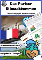 Vorschau - Arbeitsblätter - Das Pariser Klimaabkommen: Klimawandel, Treibhausgase & Völkerrecht - Deckblatt