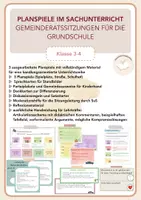 Vorschau - Stundenentwürfe - Planspiele: Gemeinderatssitzungen in der Grundschule - Deckblatt
