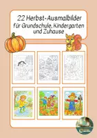 Vorschau - Mal- und Bastelvorlagen - 22 Herbst Ausmalbilder - Deckblatt
