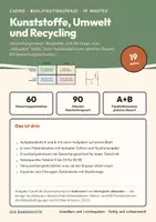 Vorschau - Klassenarbeiten - Klausur Chemie Q-Phase: Kunststoffe und Recycling - Deckblatt