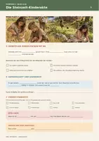 Vorschau - Arbeitsblätter - Steinzeit Kinderalltag - Arbeitsblatt zum Video mit QR-Code und Lösungen - Seite 2