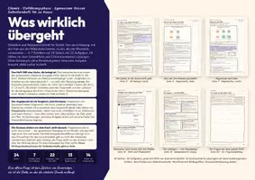 Vorschau - Stundenentwürfe - Was wirklich übergeht — Oxidation und Reduktion Schritt für Schritt - Deckblatt