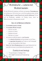 Vorschau - Stundenentwürfe - Ein Wichtel zieht ein - Fensterdeko Wichtelrufer Laterne - Seite 1