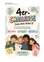 Vorschau - Stundenentwürfe - Kennenlernspiel, 4er-Challenge - Deckblatt