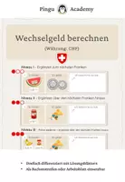Vorschau - Arbeitsblätter - Wechselgeld berechnen - Schweizer Währung 🇨🇭 - Deckblatt