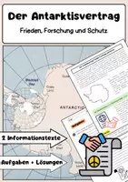 Vorschau - Arbeitsblätter - Der Antarktisvertrag: Friedenszone, Forschung & Umweltschutz - Deckblatt
