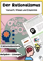 Vorschau - Arbeitsblätter - Der Rationalismus: Vernunft & Rene Descartes - Deckblatt