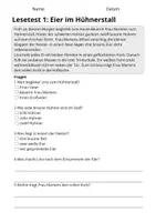 Vorschau - Stundenentwürfe - Lesetest Klasse 2 – Bauernhof | 10 Texte mit Fragen & Lösungen - Seite 2