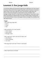 Vorschau - Stundenentwürfe - Lesetest Klasse 2 – Bauernhof | 10 Texte mit Fragen & Lösungen - Seite 3