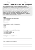 Vorschau - Stundenentwürfe - Lesetest Klasse 2 | 10 Texte mit Fragen & Lösungen - Seite 2
