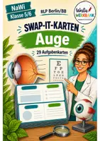 Vorschau - Spiele - Swap-it-Kartenspiel: "Auge" – bewegtes Klassenspiel für Nawi 5/6 | Farbe & S/W | Duplex- und manueller Druck - Deckblatt