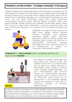 Vorschau - Arbeitsblätter - Muskelkraft & Mikromobilität: E-Scooter, Lastenräder & Fahrrad-Highways - Seite 1