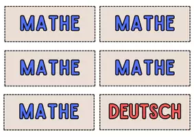 Vorschau - Mal- und Bastelvorlagen - Stundenplan Klassenzimmer Beige Bunt - Seite 3