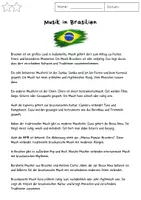 Vorschau - Arbeitsblätter - Musik in Brasilien - Seite 1