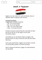 Vorschau - Arbeitsblätter - Musik in Ägypten - Seite 1