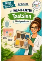Vorschau - Spiele - Swap-it-Kartenspiel: "Tastsinn" – bewegtes Klassenspiel für Nawi 5/6 | Farbe & S/W | Duplex- und manueller Druck - Deckblatt