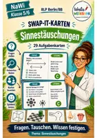 Vorschau - Spiele - Swap-it-Kartenspiel: "Sinnestäuschungen" – bewegtes Klassenspiel für Nawi 5/6 | Farbe & S/W | Duplex- und manueller Druck - Deckblatt