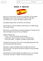 Vorschau - Arbeitsblätter - Musik in Spanien - Seite 1