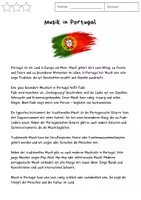 Vorschau - Arbeitsblätter - Musik in Portugal - Deckblatt