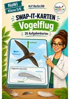 Vorschau - Spiele - Swap-it-Kartenspiel: "Vogelflug" – bewegtes Klassenspiel für Nawi 5/6 | Farbe & S/W | Duplex- und manueller Druck - Deckblatt