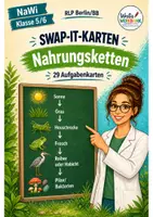 Vorschau - Spiele - NaWi Materialpaket „Pflanzen, Tiere, Lebensräume“ – 6 Swap-it-Kartenspiele für Klasse 5/6 | Farbe & S/W - Seite 1