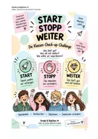 Vorschau - Stationenlernen - Start-Stopp-Weiter, Klassengemeinschaft, Soziales Lernen - Deckblatt