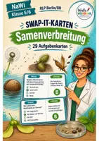 Vorschau - Spiele - Swap-it-Kartenspiel: "Samenverbreitung" – bewegtes Klassenspiel für Nawi 5/6 | Farbe & S/W | Duplex- und manueller Druck - Deckblatt